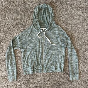 Gray Zip-Up Hoodie